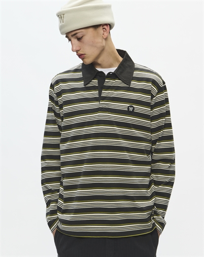 Wood Wood - WWLandon Polo - Pirate Black Stripe
